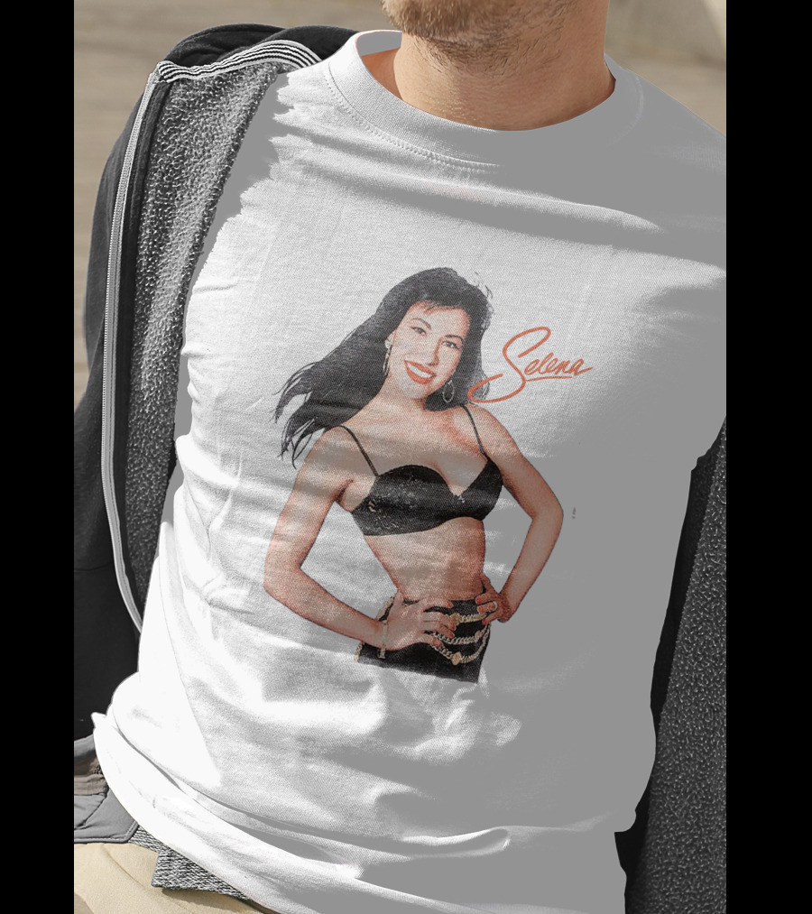 Selena Quintanilla Classic Black Bra T-Shirt