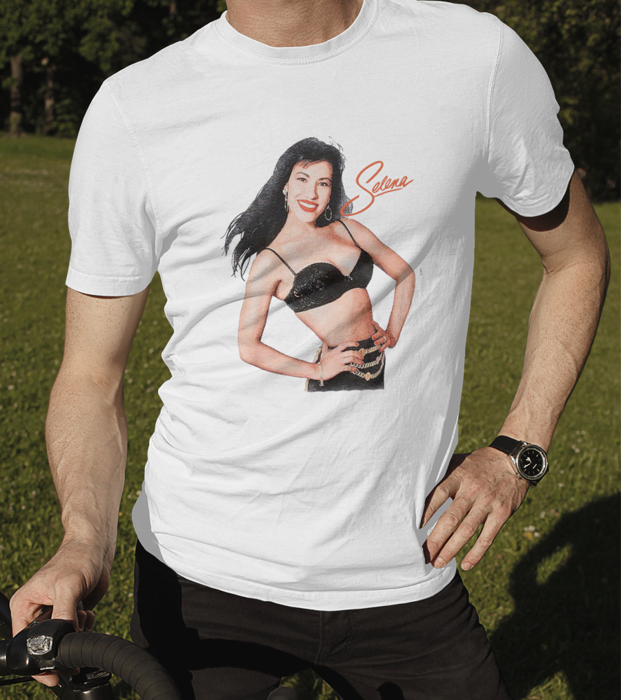 Selena Quintanilla Classic Black Bra T-Shirt