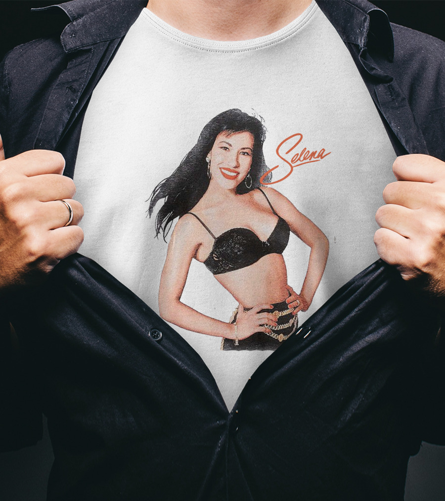 Selena Quintanilla Classic Black Bra T-Shirt