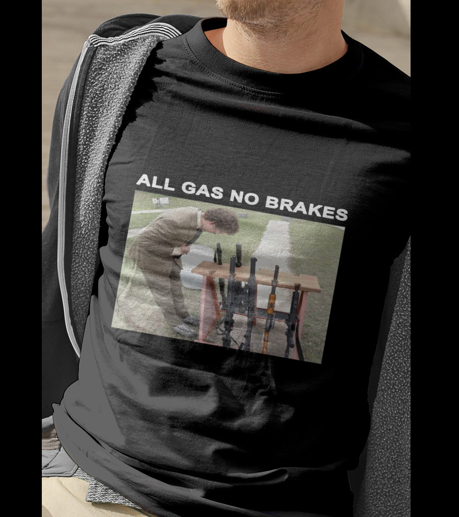 All Gas No Brakes Rifles Range Scene T-Shirt