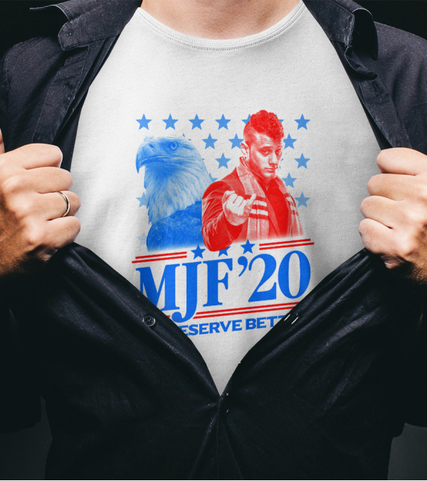 MJF '20 We Deserve Better AEW Eagle Stars T-Shirt