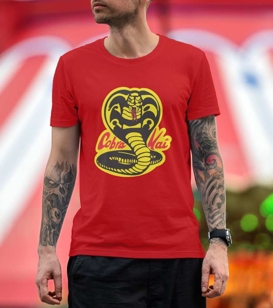 Cobra Kai Yellow Cobra Logo T-Shirt