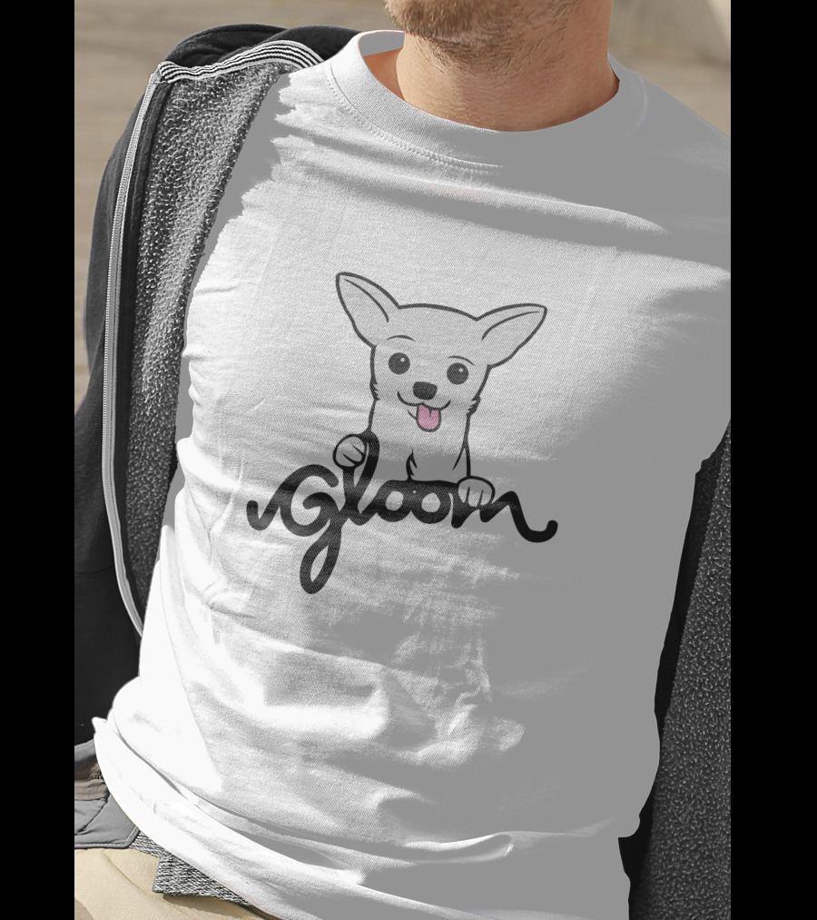 Gloom Merch Dog Icon With Script T-Shirt