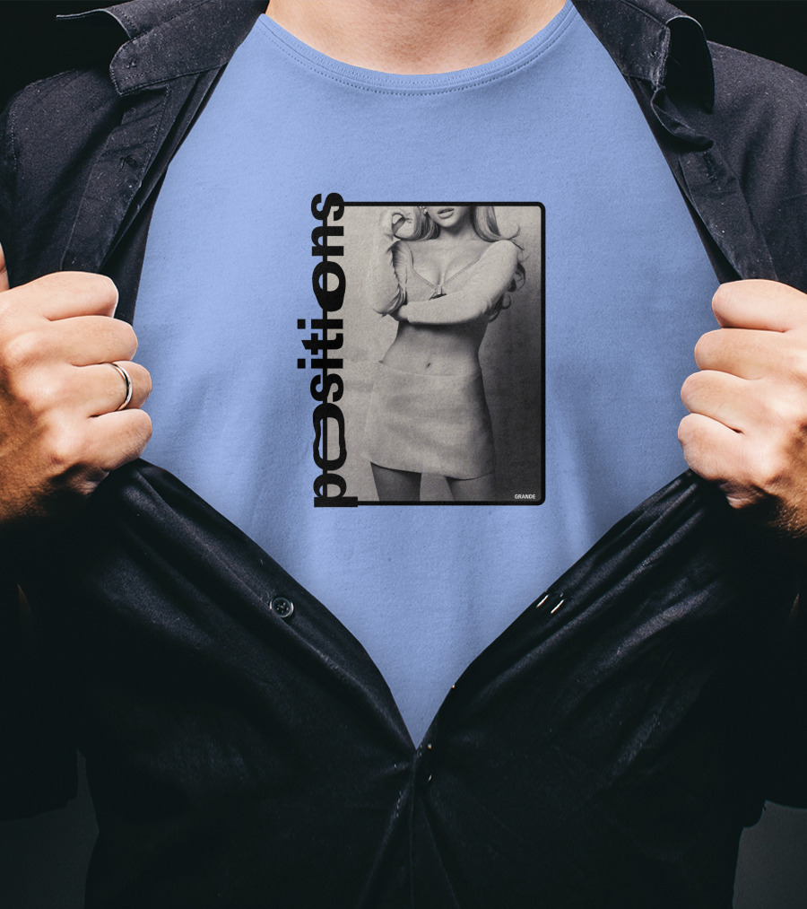 Positions Ariana Grande Black And White Photo Merch T-Shirt