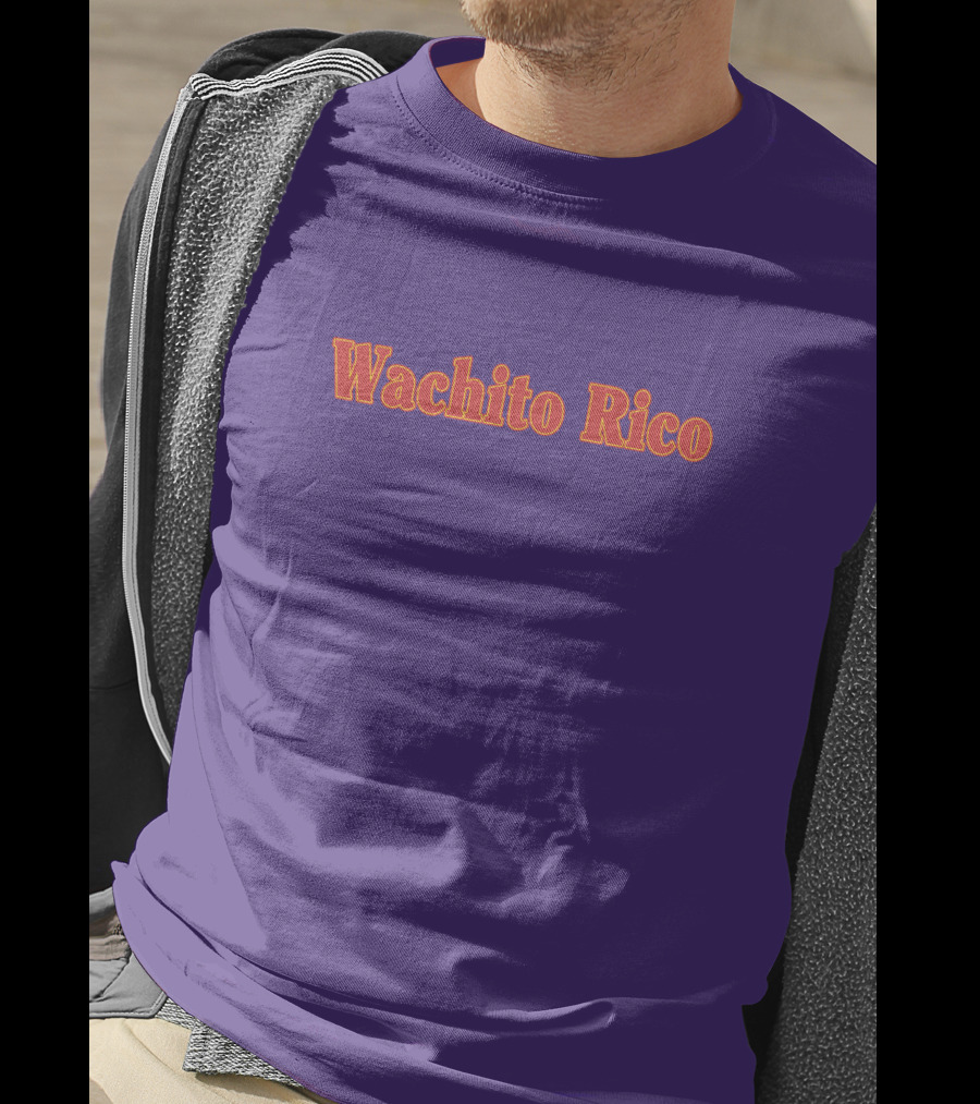 Wachito Rico Purple Text T-Shirt