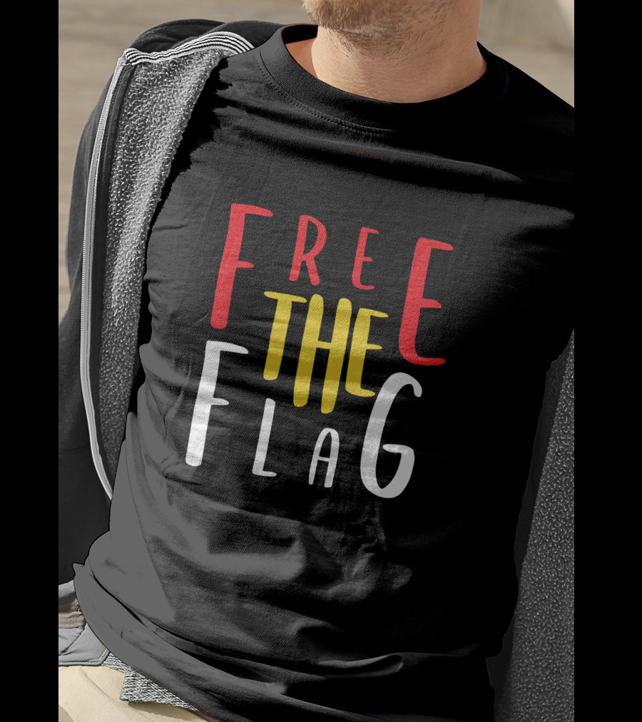 Free The Flag Red Yellow T-Shirt