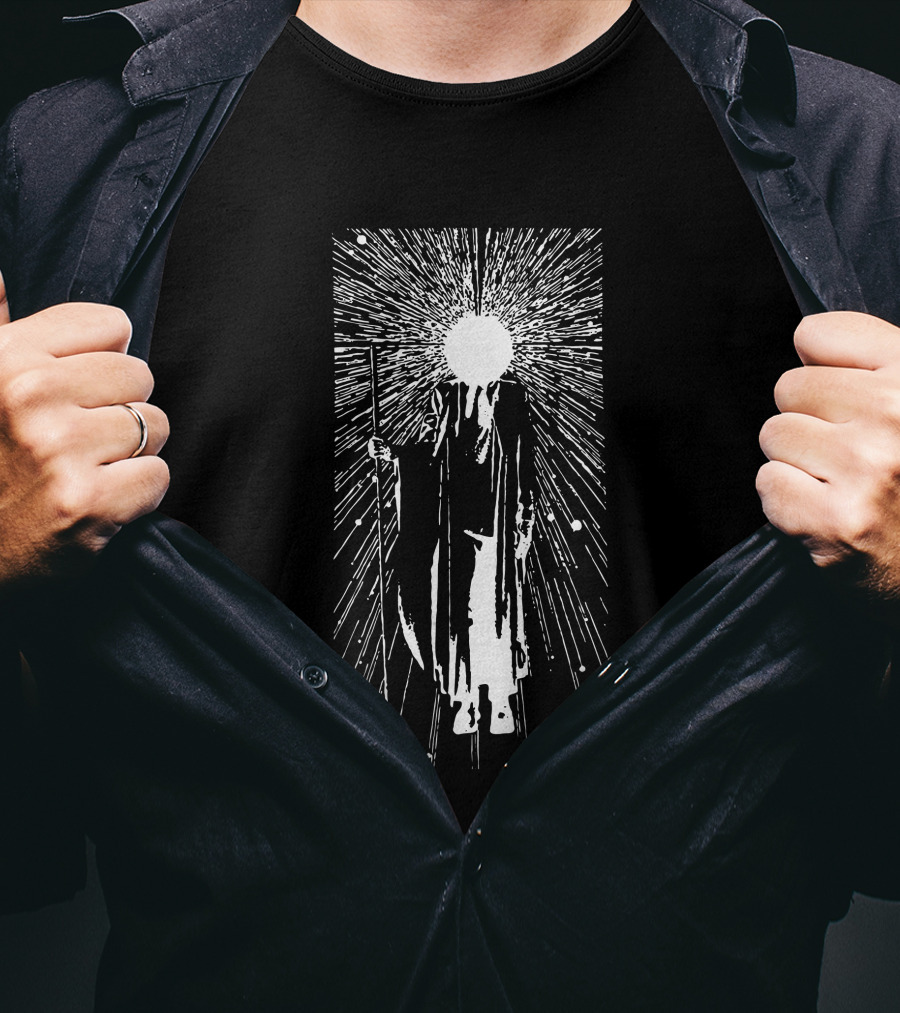 Madeon The Dischead Cosmic Radiance Figure With Staff And Rays T-Shirt