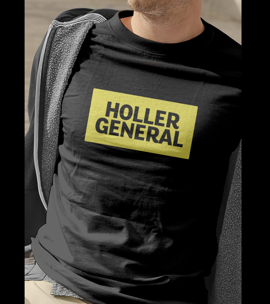 Holler General Distinct Yellow Rectangle T-Shirt