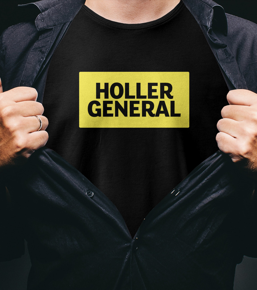 Holler General Distinct Yellow Rectangle T-Shirt
