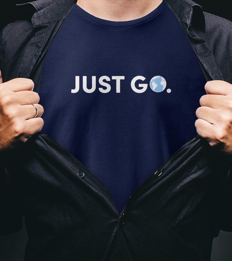 Drew Binsky Shop Just Go Travel Globe T-Shirt