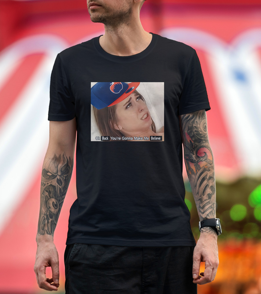KFC Radio Oh Buck You're Gonna Make Me Believe Mets Hat Image T-Shirt