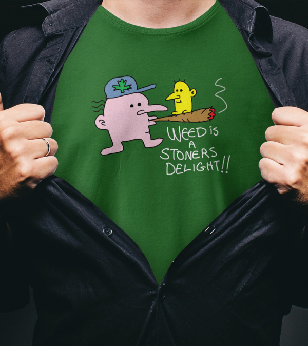 The Average Joey Weed Is A Stoners Delight Weed Is A Stoners Delight T-Shirt