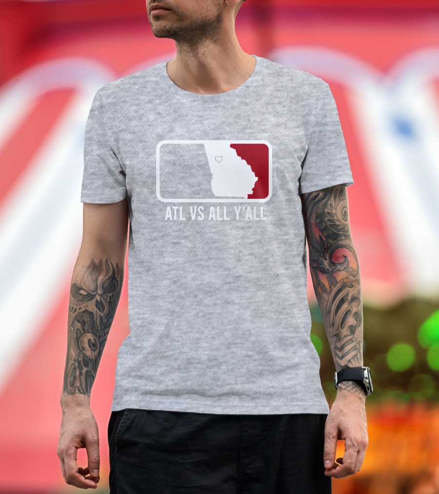 Lily Tweet Atl Vs All Y'all Georgia Map T-Shirt