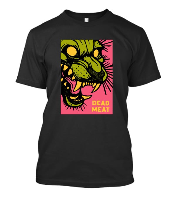 Stablercake Dead Meat Neon Tiger Face T-Shirt