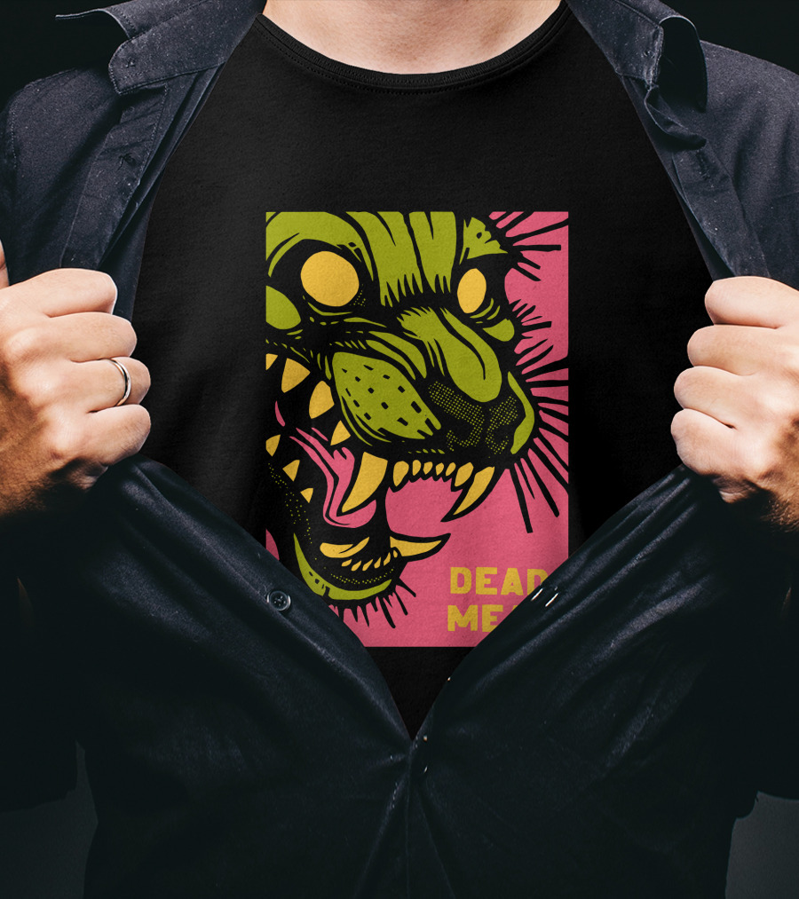 Stablercake Dead Meat Neon Tiger Face T-Shirt