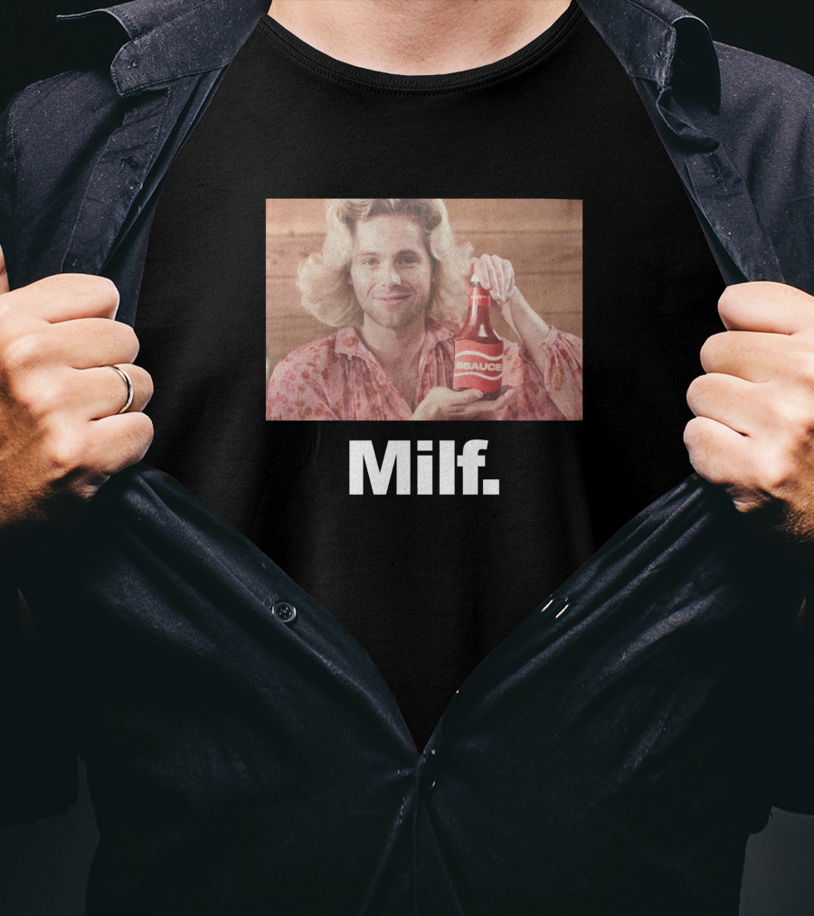 Luke Hemmings 5SOS 5Sauce Milf Bottle Image T-Shirt