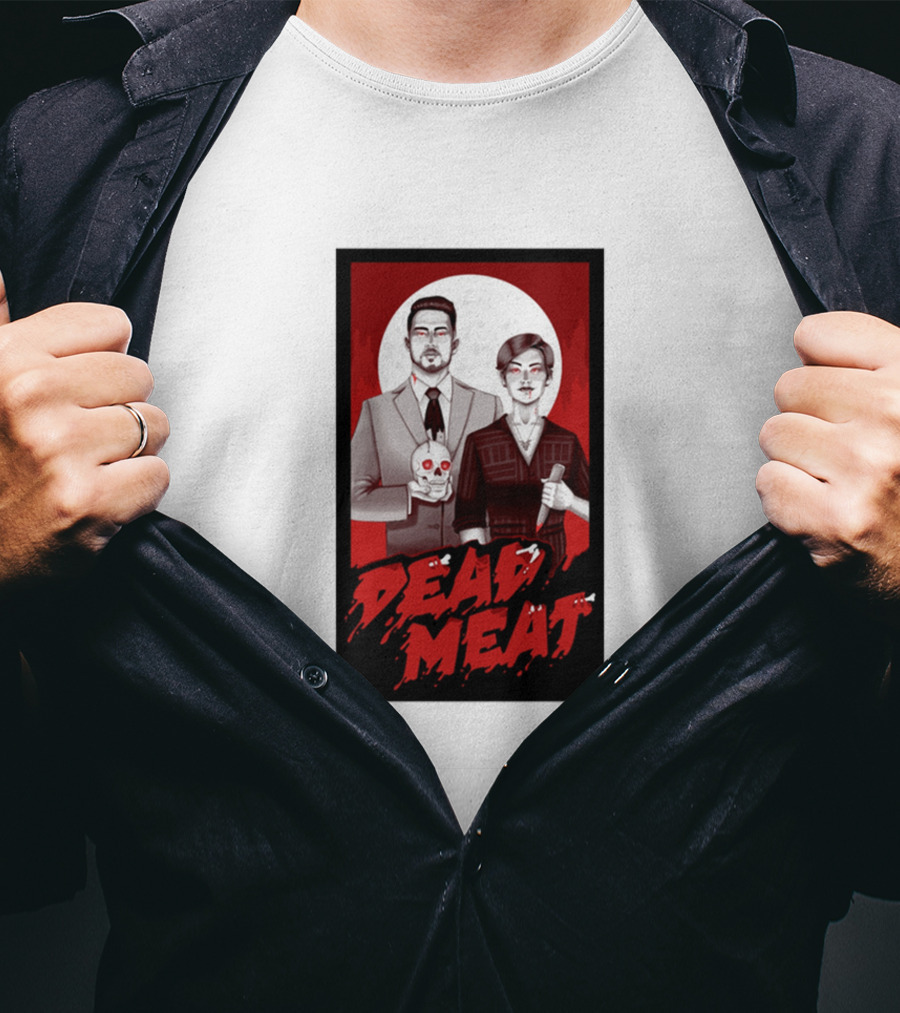Dead Meat Bloody Moon Duo With Skull T-Shirt