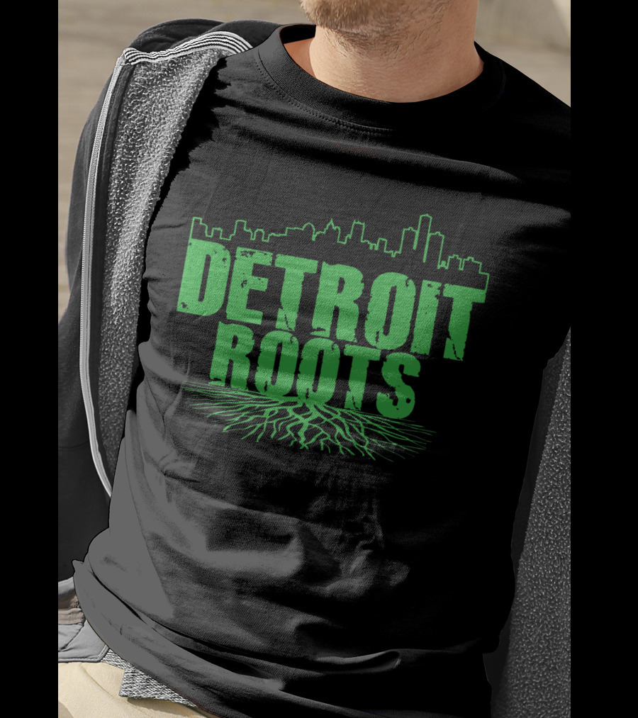 Detroit Roots Skyline Tree T-Shirt