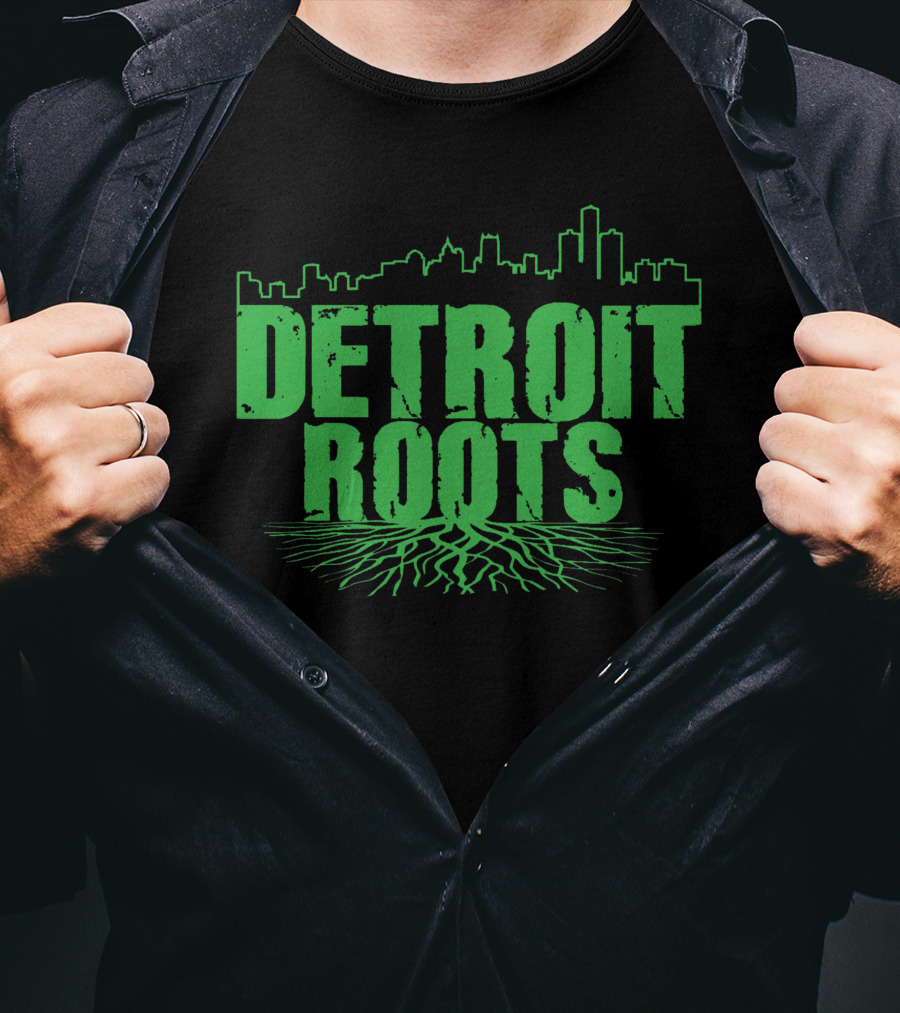 Detroit Roots Skyline Tree T-Shirt
