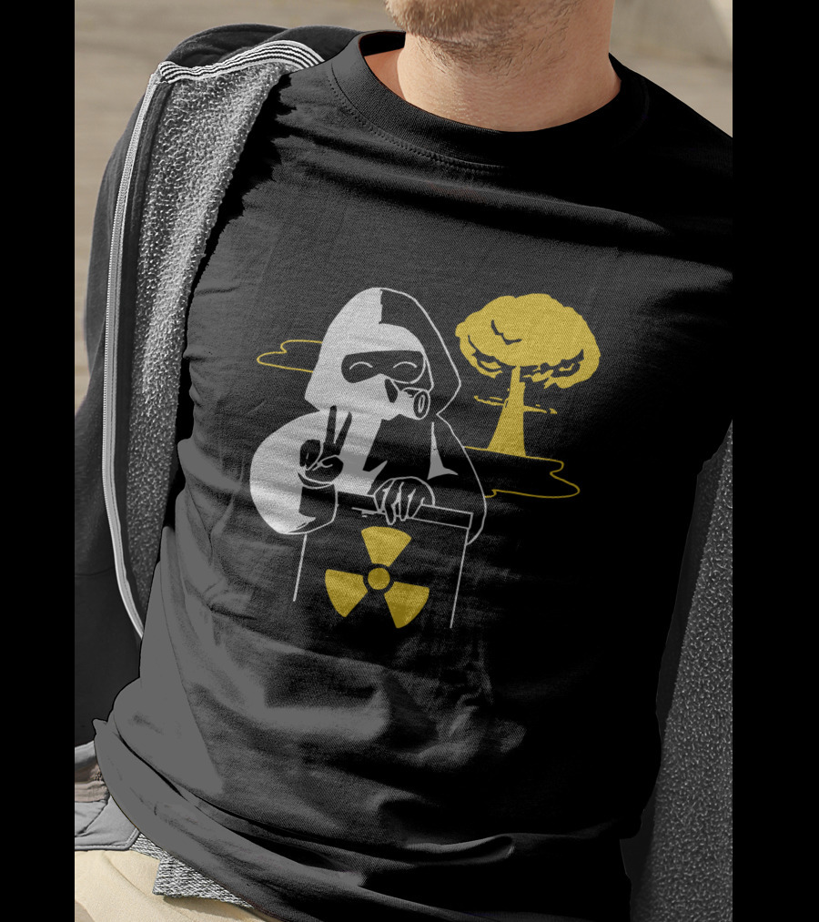 Leafy Merch Peace Sign Radiant Hazard T-Shirt