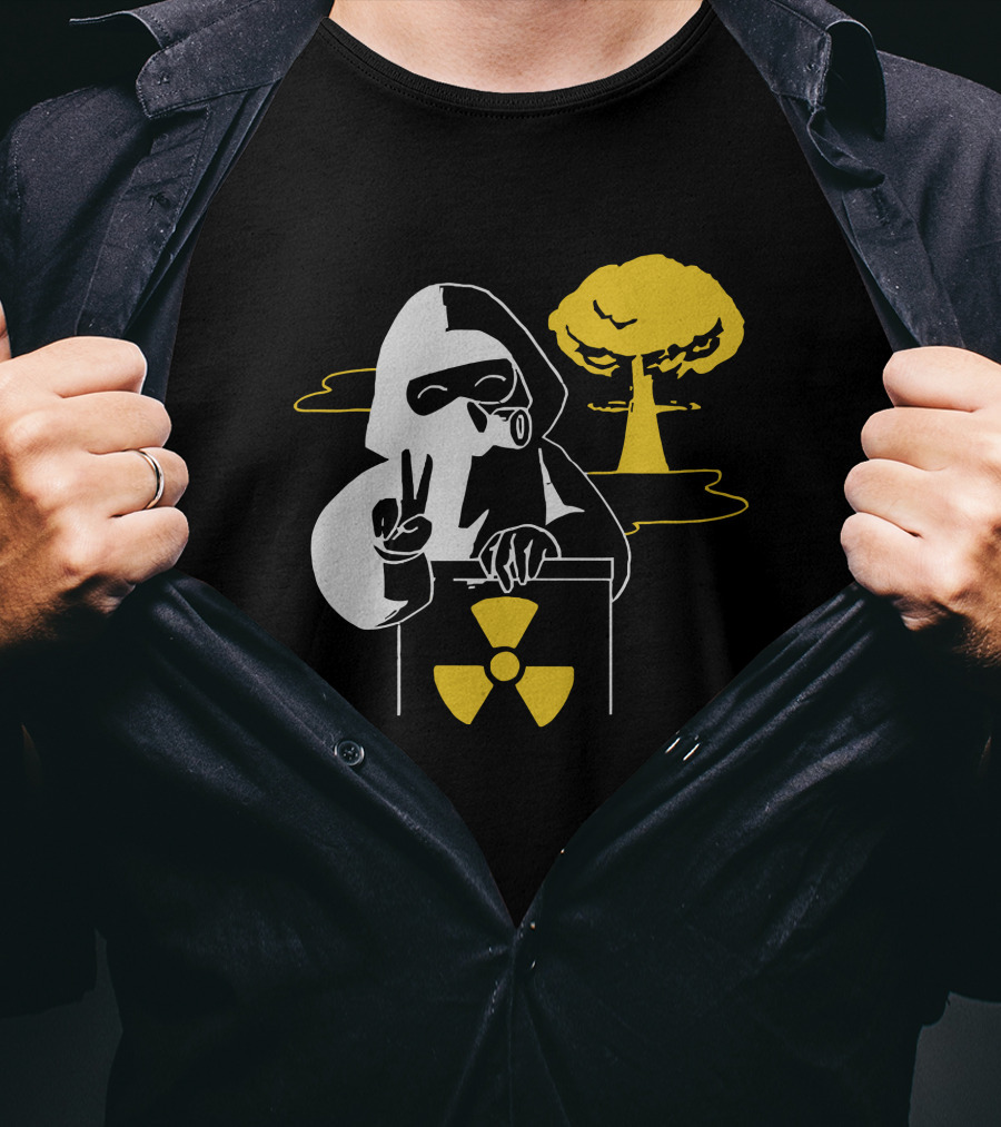 Leafy Merch Peace Sign Radiant Hazard T-Shirt