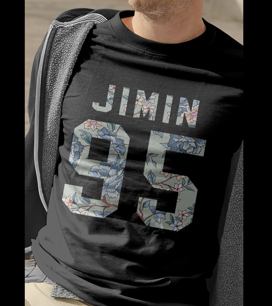 Jimin 95 Floral Pattern Kpop T-Shirt