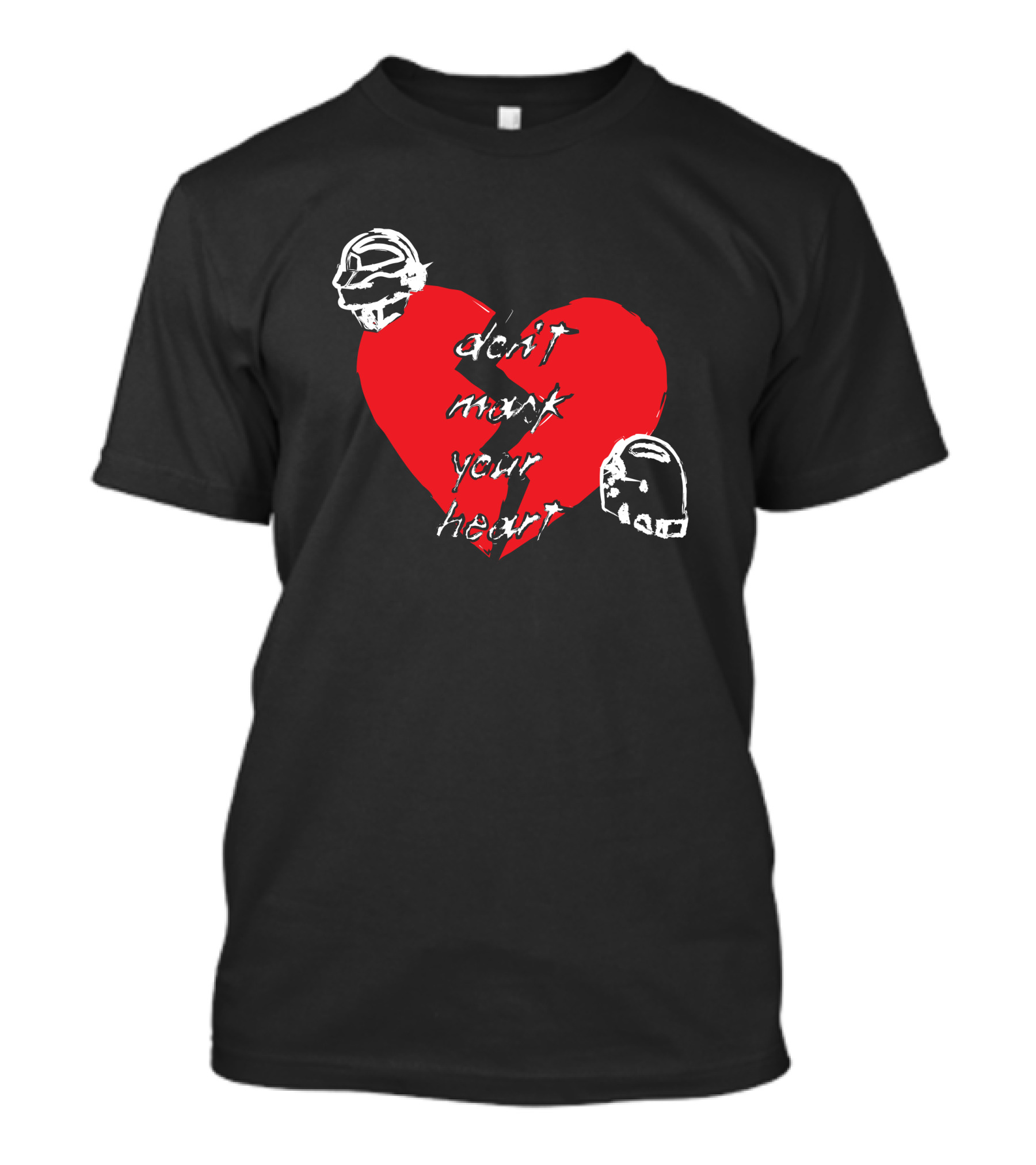 Don't Mark Your Heart Daft Helmets Shirtbimbo Merch T-Shirt