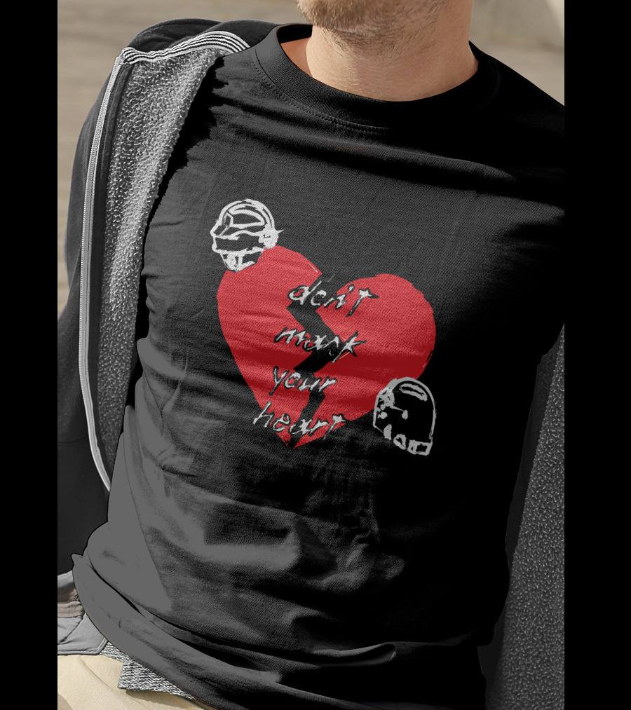 Don't Mark Your Heart Daft Helmets Shirtbimbo Merch T-Shirt