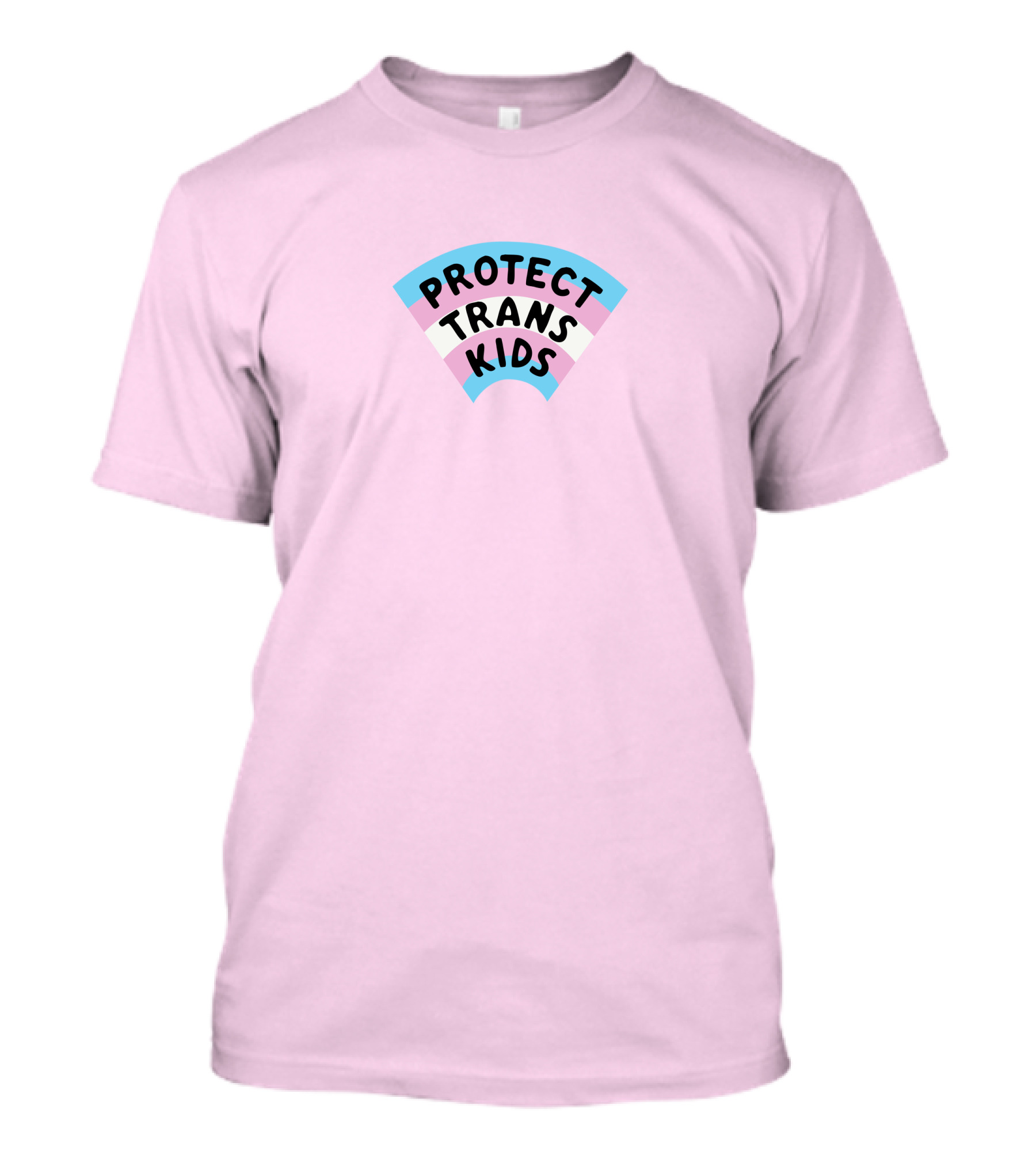 Protect Trans Kids Rainbow Flag Katiemckorra T-Shirt