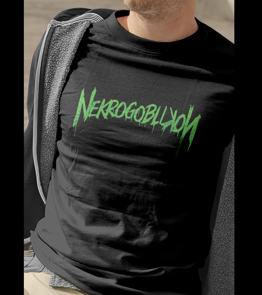 Nekrogoblikon Merch Neon Green Drip T-Shirt