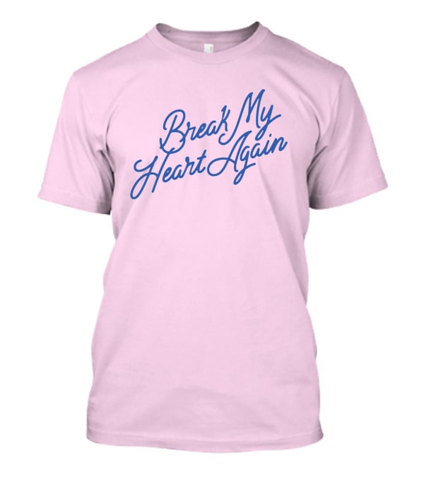 Finneas Break My Heart Again Merch Pastel Typography T-Shirt