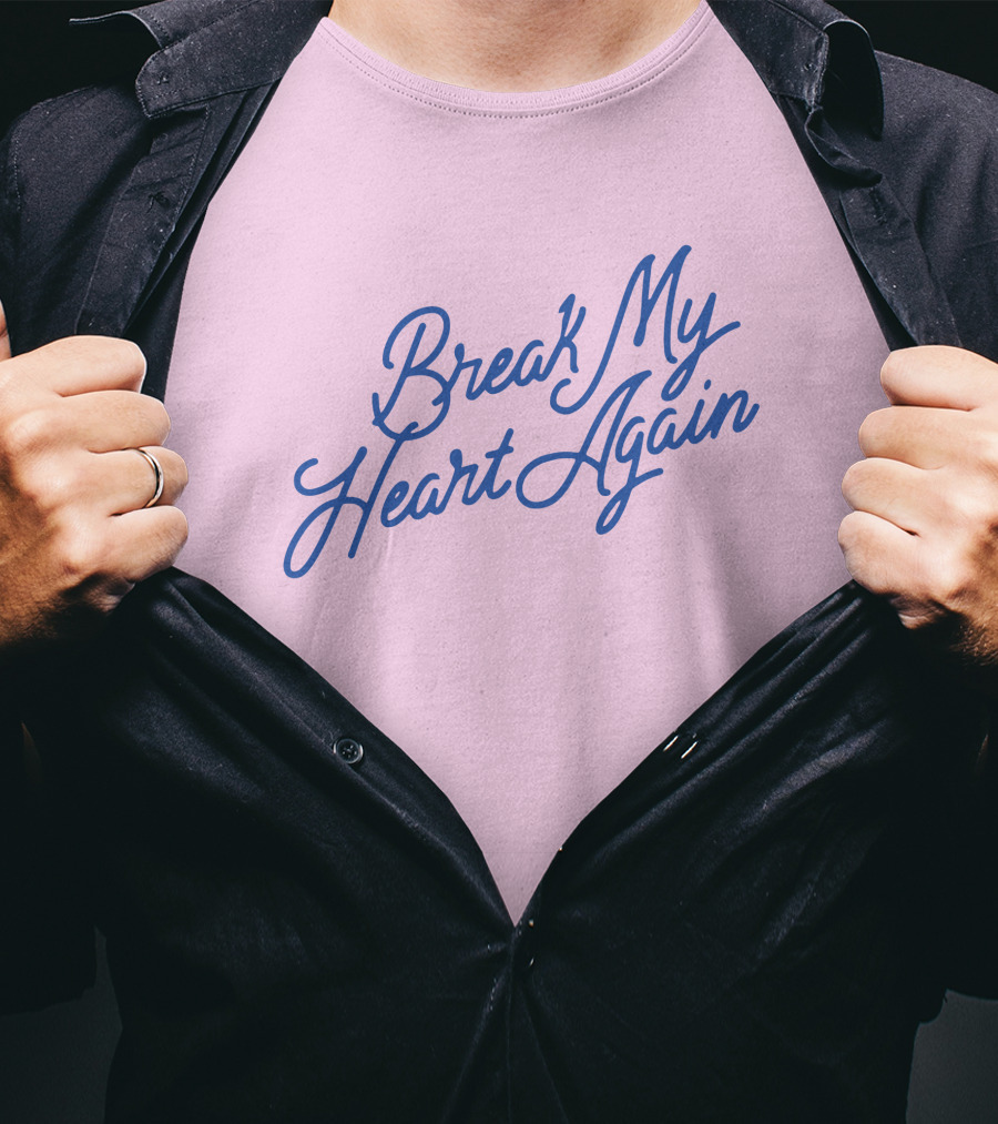 Finneas Break My Heart Again Merch Pastel Typography T-Shirt