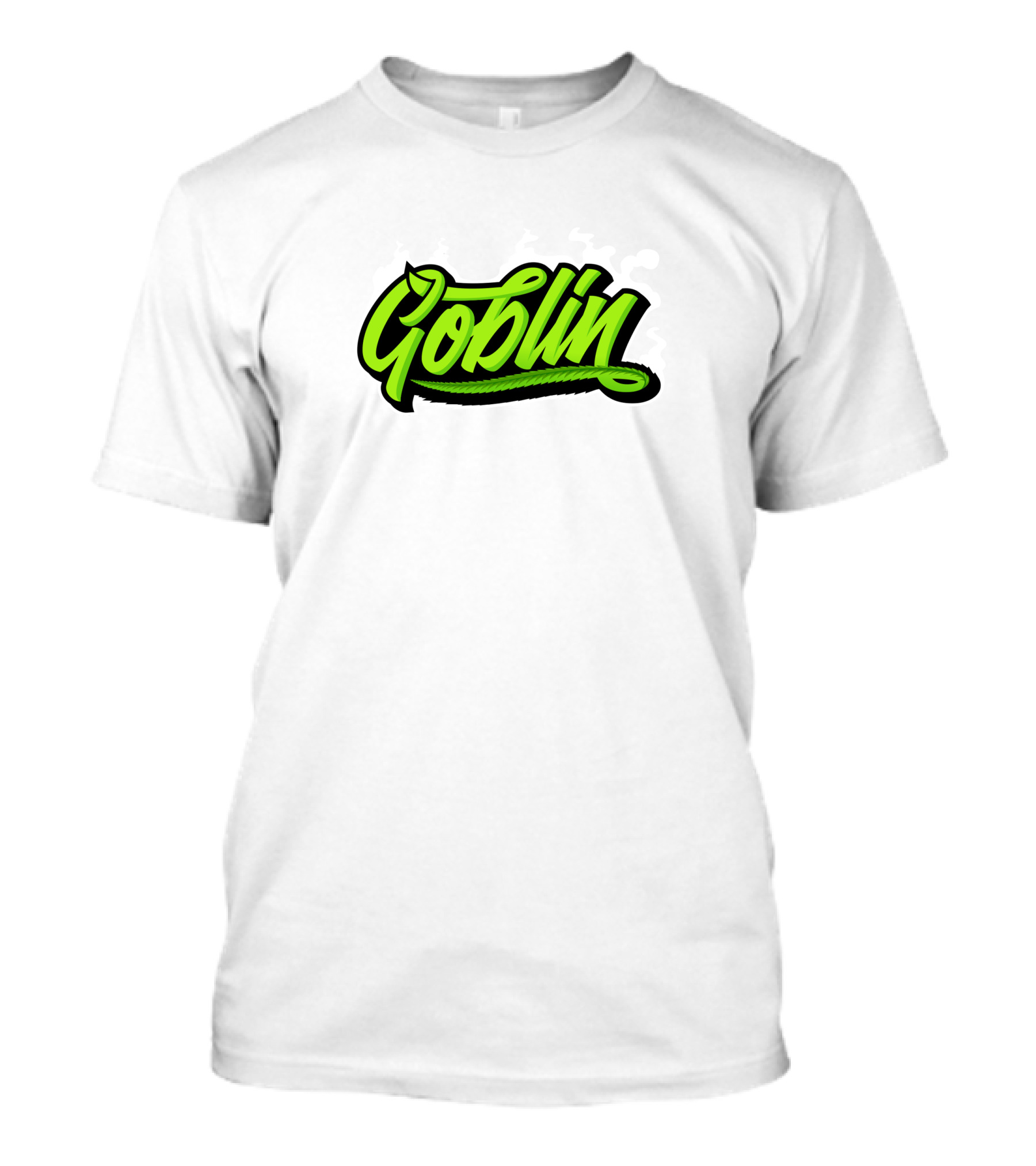 Goblin Merch Logo Graphic Bold Green Script T-Shirt