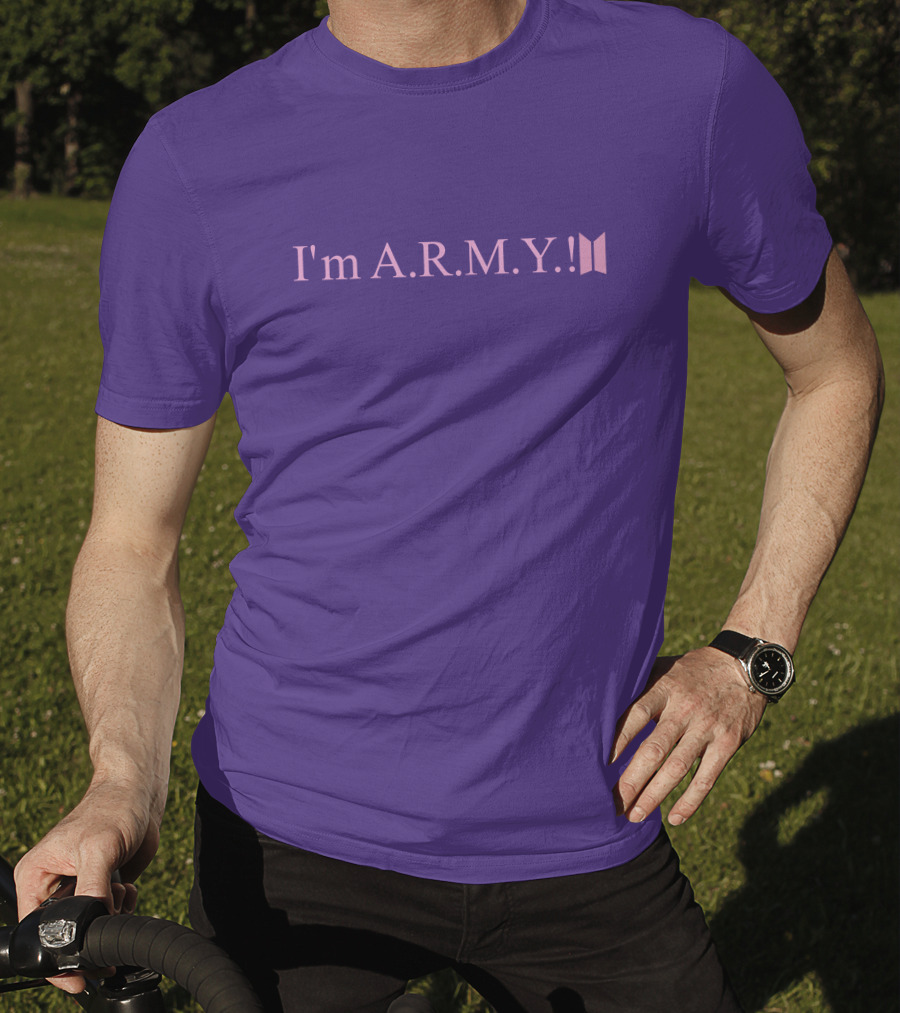 I'm A.R.M.Y Iconic Symbol Purple T-Shirt