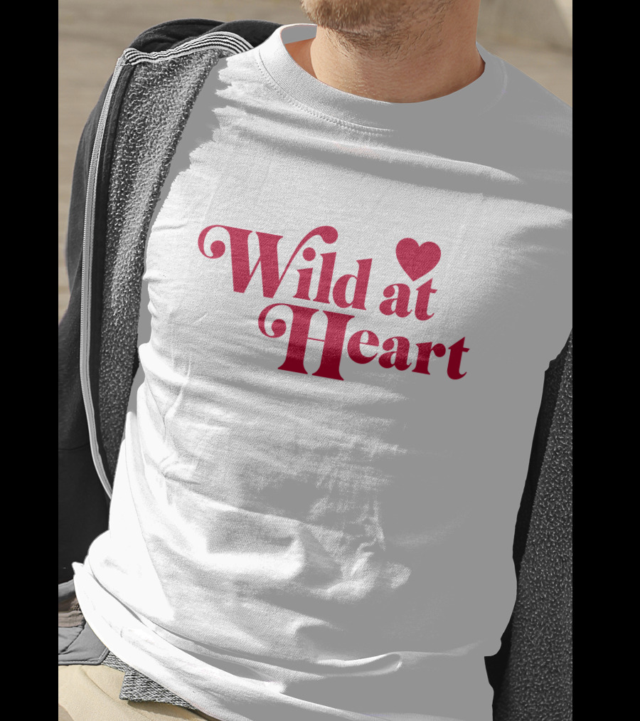 Ldrvillage Merch Wild At Heart Amelia Bold Red Text With Heart T-Shirt