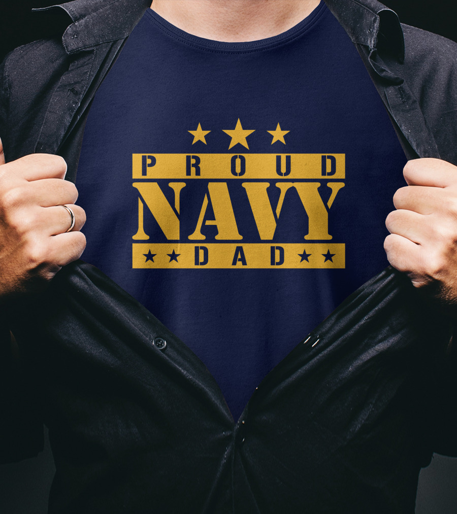 Proud Navy Dad Justmeagain34 T-Shirt