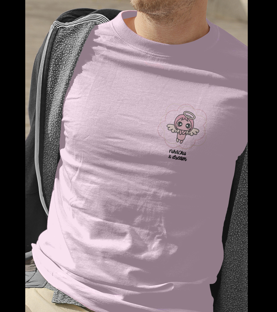 Nihachu X Dream Angel Character Pink T-Shirt
