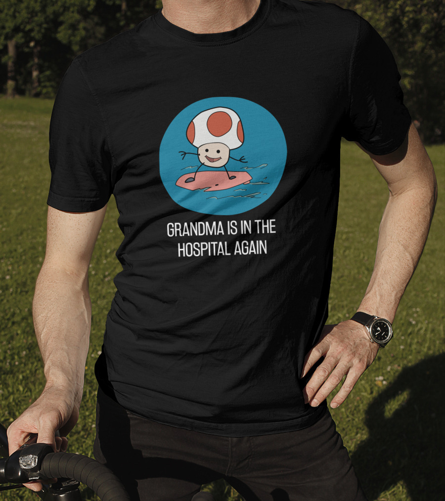 Simpleflips Grandma Hospital Again Surfing Toad Character T-Shirt