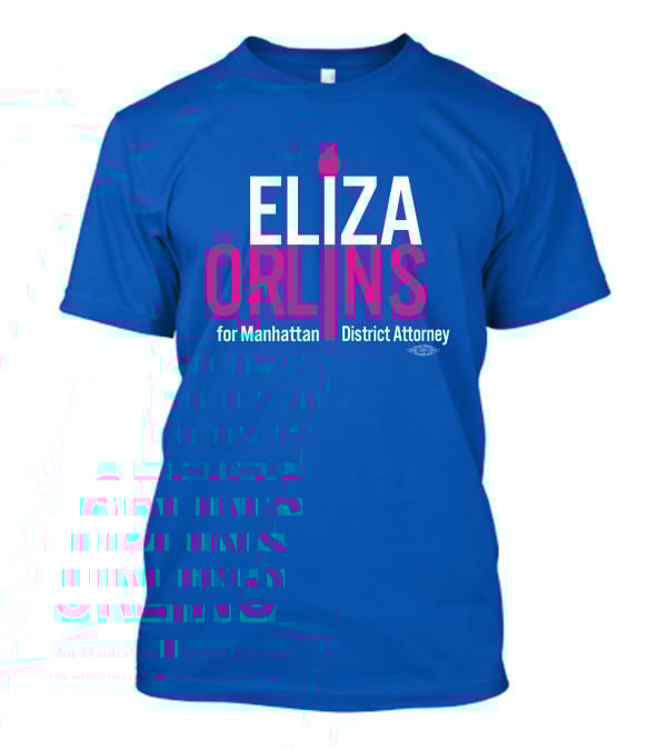 Eliza Orlins For Manhattan District Attorney Campaign Flame T-Shirt