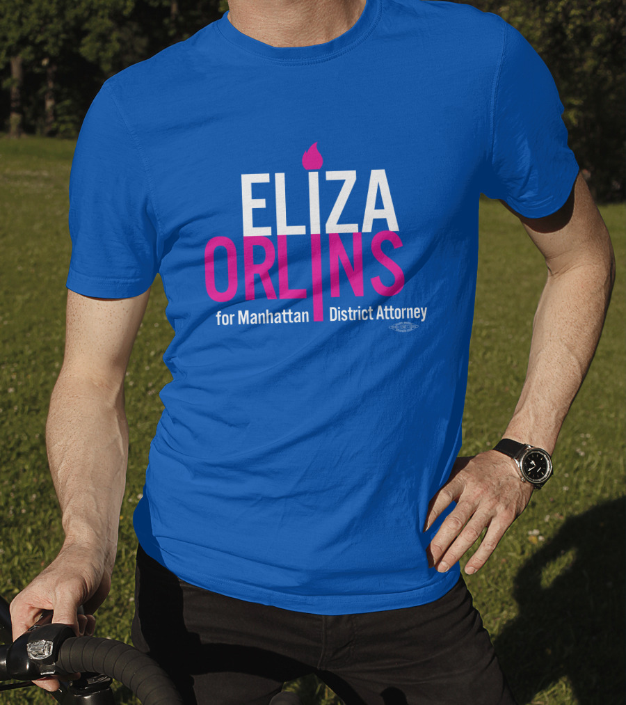 Eliza Orlins For Manhattan District Attorney Campaign Flame T-Shirt