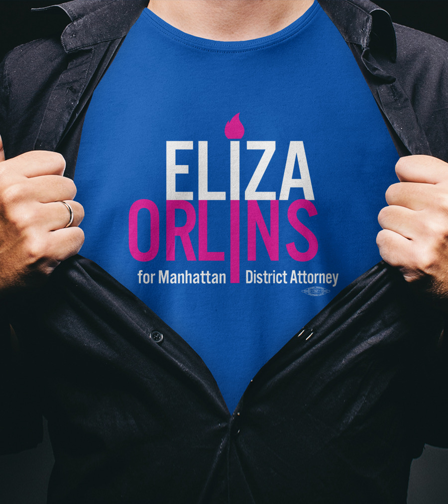 Eliza Orlins For Manhattan District Attorney Campaign Flame T-Shirt