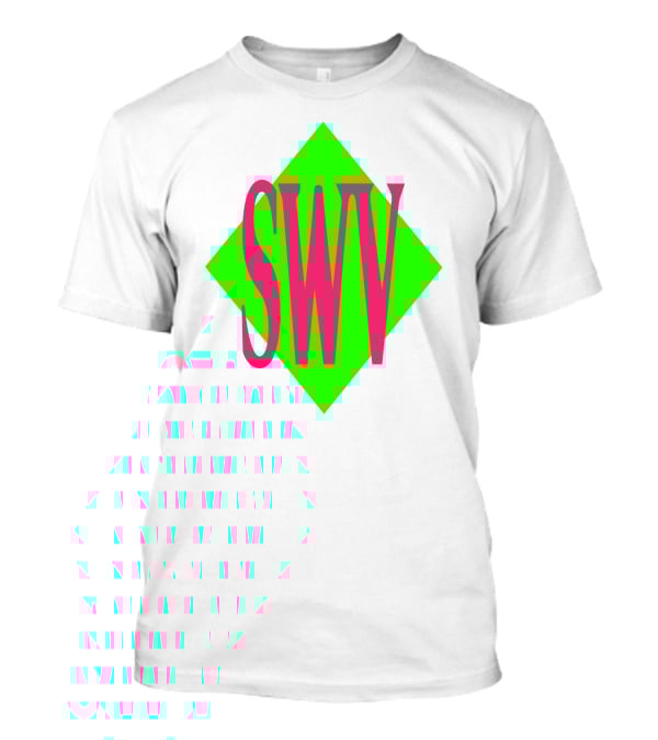 SWV Logo Neon Diamond Pink Green T-Shirt