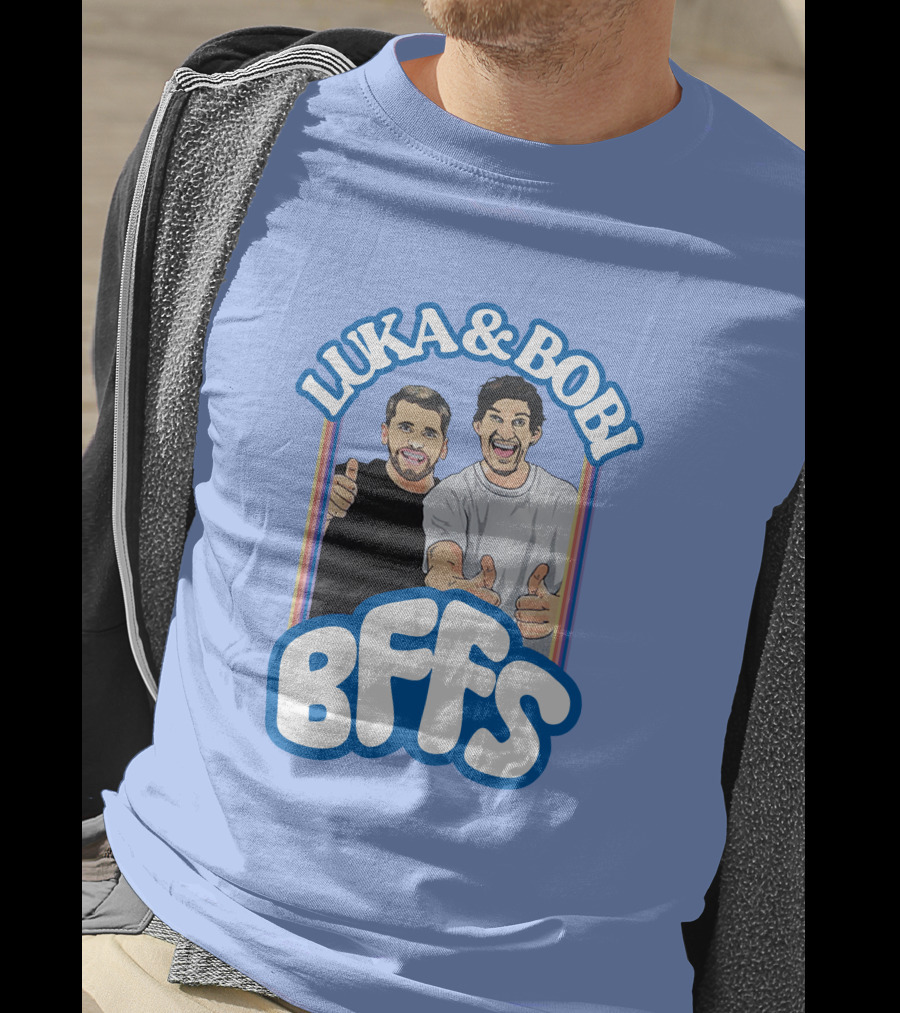 Luka And Bobi BFFs Thumbs Up Retro Style Duo T-Shirt