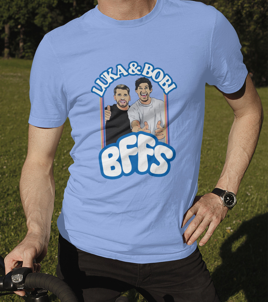 Luka And Bobi BFFs Thumbs Up Retro Style Duo T-Shirt