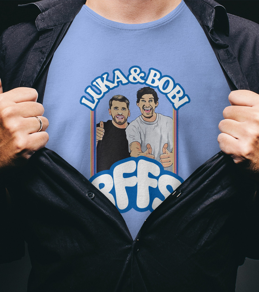 Luka And Bobi BFFs Thumbs Up Retro Style Duo T-Shirt
