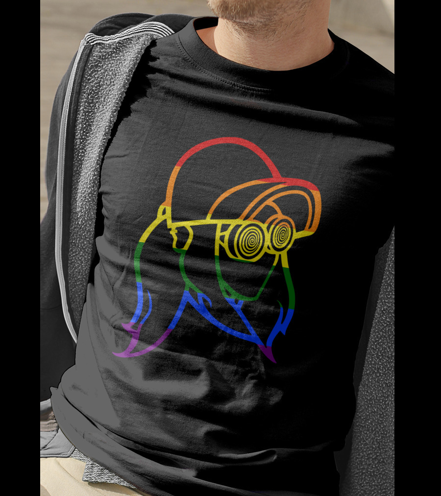 Rezz Rainbow Pride DJ Icon With Spiral Glasses T-Shirt