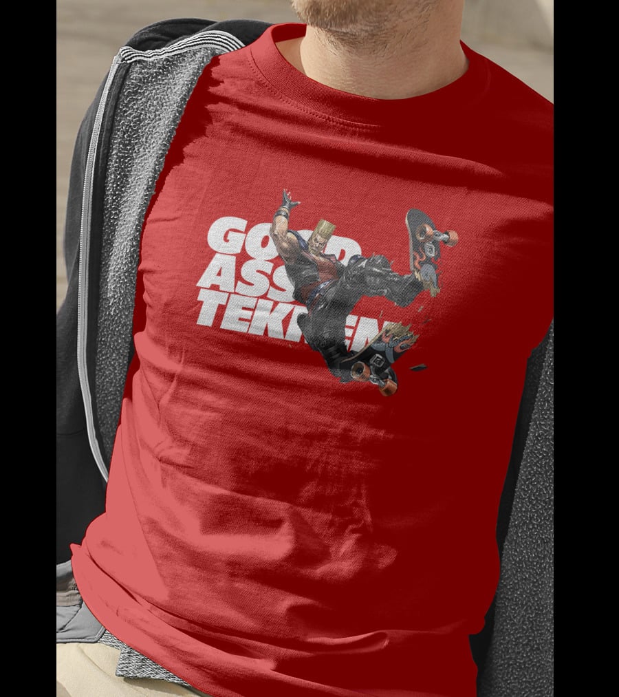 Thea Trinidad Good Ass Tekken Paul Phoenix Skateboarding T-Shirt