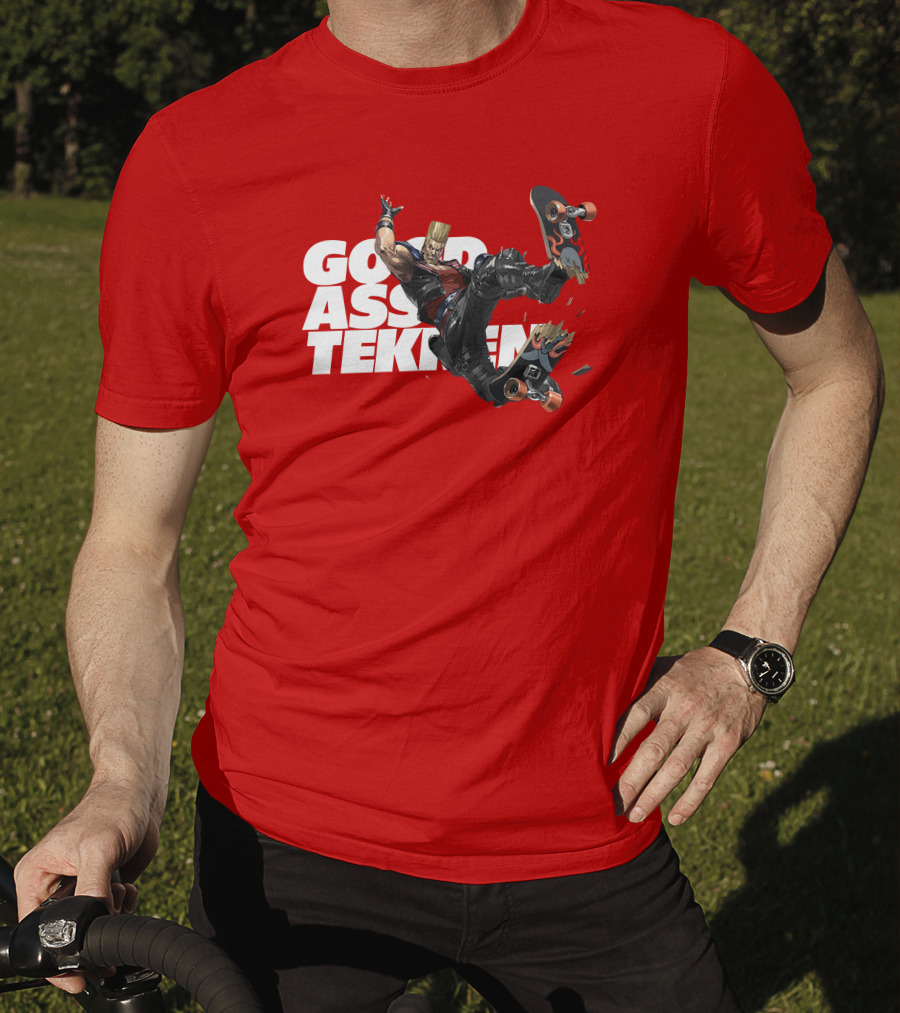 Thea Trinidad Good Ass Tekken Paul Phoenix Skateboarding T-Shirt
