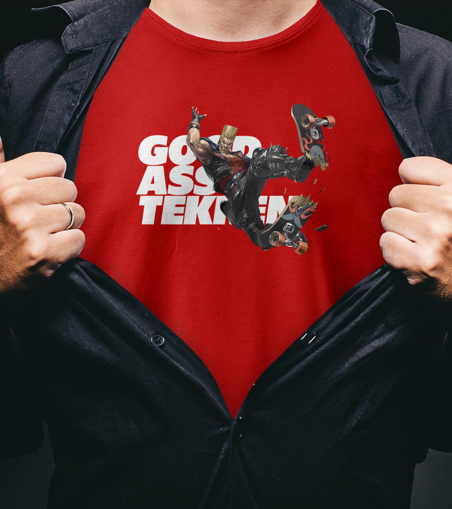 Thea Trinidad Good Ass Tekken Paul Phoenix Skateboarding T-Shirt