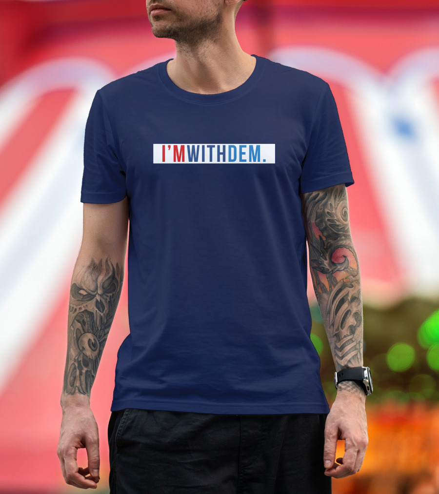 Tennessee Democratic Party TNDP I'm With Dem Bold Patriotic T-Shirt